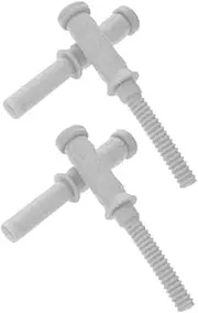 ZUNOXAZ 2pair Handle Comfortable Grip Anti- Threaded Handle for Rocker Toy Easy Installation for Boy Girl Wooden Color Variations