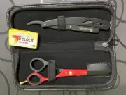 6” Professional Salon Hair Cutting Scissors Barber Shears Razor Set Kit
