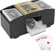 Automatic Card Shuffler, 2 Decks Automatic Playing Card Shuffler Machine, Operated Electric Shuffler for Family Party Poker/Blackjack/UNO Mixer Games Poker Sorter for Travel Home Festivals Party
