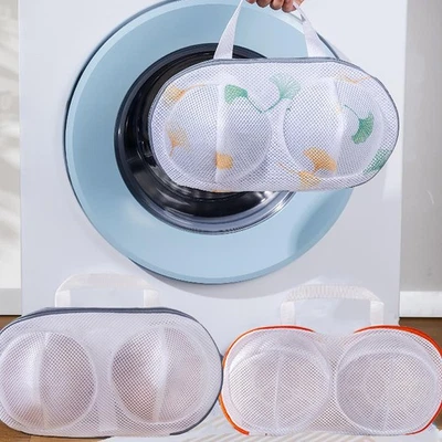 Laundry Bag For Bras Mesh Washing Net Bra Wash Bag with Zipper Protective fun