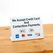 6pk We Accept Card and Contactless Payment Signs, Free Shipping