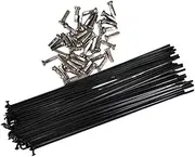 Cycling Spokes 40PCS 122mm-160mm Bicycle Spoke 14G Stainless Steel Send Matching Spoke Caps Bicycle Spokes(134mm)