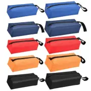 10 Pack Canvas Tool Pouch of Two Sizes, Versatile Zippered Tool Bags Waterpro...