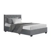 Artiss Bed Frame King Single Size Gas Lift Grey VI