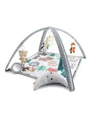 The Peanutshell Woodland 7-in-1 Fun Activity Gym and Play Mat in Multi