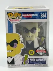 Funko Pop 884 Underdog Simon Bar Sinister GITD Special Edition Vinyl Figure NEW