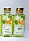 2 Cucumber Melon Shower Gel Bath & Body Works 10 fl oz