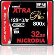 MICRODIA Xtra PRO CF Card 32GB UDMA-7 800X VPG 20 120MB/S 25220