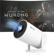 REIIE LCD Mini Projector,Portable Projector 1080P Full HD Support,Auto Keysto...