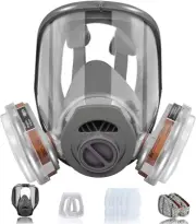 Full Face Mask.Reusable Full Face Mask,Safety Dust Face Cover Reusable,Provid...
