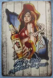12" x 8" Captain Morgan Spiced Rum Tin Sign