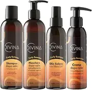 Curly Summer Full Treatment Special for Summer Wavy Hair Curly Super Curly Afro 3 Products by Divina BLK
