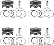 Motorcycle Repa 4 Sets Motorcycle Piston & Rings Kit STD 67-68mm for HO-NDA CBR600 F5 2003-2005 CBR 600 Spare partsir(4sets STD)