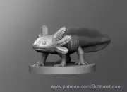 Axolotl Creature Monster Manual 28mm Scale DND D&D Miniature SB