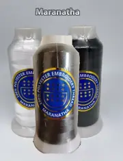 3 cones Embroidery machine polyester thread 5000 yds for tajima brother