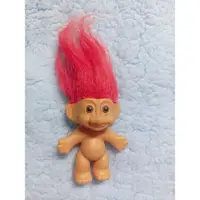 在飛比找蝦皮購物優惠-Trolls 復古巨魔 紅髮 公仔