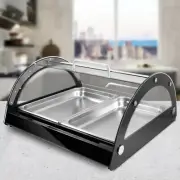 Clivia Commercial Countertop Bakery Display Case Cake Cookies Showcase Black