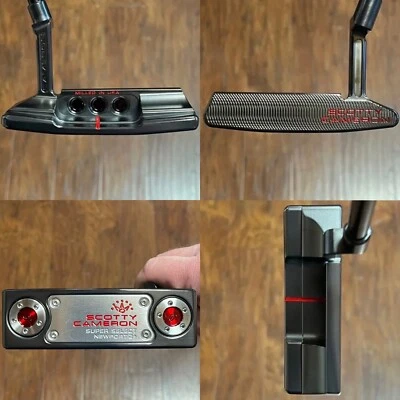 Scotty Cameron Super Select Newport 2 Plus Putter - New - Xtreme Dark - Red -34"