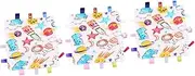 VICASKY 3pcs Baby Security Taggy Blanket Comforter Towel Gentle Touch Security Blanket for Sensory Play