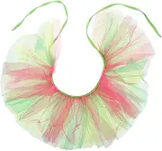 [Ipetboom] Lightweight Mesh Neck Ruffle Collar Tulle Choker for Cosplay Costumes Women's Halloween Outfit Accessory