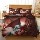 Teeth Peak Sun 3D Printing Duvet Quilt Doona Covers Pillow Case Bedding Sets