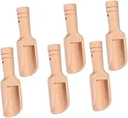 COLLBATH 6 Pack Mini Wooden Teaspoon Salt Scoop Tiny Spoon for Tea Spices Flour for Kitchen Tea House Restaurant