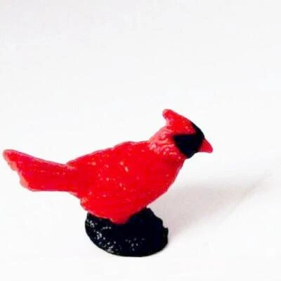Toy Bird Cardinal Set/3 11892 Game Pcs Micro-mini Doll House Shoppe Miniature