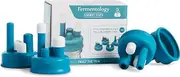Fermentology Carboy Caps – 4 Pk Silicone Caps for Fermenting in 3/5/6 Gallon Glass Jugs – Homebrew Wine, Beer, Mead
