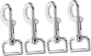 Kisangel 2sets Dog Harness Leash Connectors Metal Snap Hooks Clips Trigger Snap Hook for Pet 2pcs*2