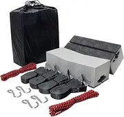 WOOWAVE Deluxe Kayak Carrier Kit Universal Soft Standard Foam Block for Roof Racks Pads Car-Top Replacement with Tie-Downs, 12 inches