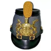 WWI German Prussian Jager Officer's Helmet Prussian Shako Helmet