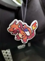 Pokemon Charizard - Car Air Freshener - Car Accessory - Gaming - Pixel - Popular