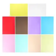 10 Pcs Pvc Film Colored Acetate Sheets Cellophane Wrap Iridescent