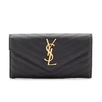 在飛比找momo購物網優惠-【YSL】SAINT LAURENT Monogram 皮革