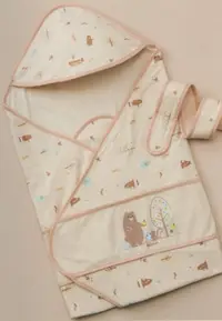 在飛比找蝦皮購物優惠-『BENNY- 春夏童裝』99238 有機森林包巾+腰帶 ☆