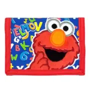 Kids Sesame Street Elmo 4c Red Trifold Wallet