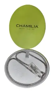 AUTHENTIC CHAMILIA 925 STERLING SILVER TERAZZO NECKLACE BEADED 16 IN CHOCKER NWT