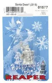 Reaper 01577 Santa Dwarf [2015] (Special Edition) Holiday Christmas Miniature