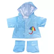 TEDDY BEAR CLOTHES Blue Raincoat - 16 inch/40cm Build a Teddy Bear