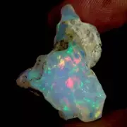 Enchant Ethiopian 26.10 Ct "Play-Of-Color" Fire Opal Raw/Rough Specimen Gemstone