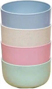 Bowl Set, Cereal Bowls - Unbreakable Dinnerware for RV Outdoor Cereal Dinner Pasta Snack Oatmeal Breakfast Soup Lunch Ice Cream Fruit Salad Camping