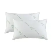 Dreamaker Bamboo Knitted Waterproof Pillow Protector (Twin Pack)