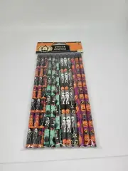 New Halloween 12 Pack Pencils Jack O Lanterns Witches Skeletons Mummys