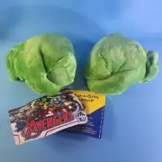 Build A Bear Incredible Hulk Green Fist Smash Hands Gloves Marvel Avengers Fists