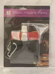 Plastic Flexible Flasks - 2 Pack 6 Oz Each Foldable Reusable New