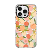 iPhone 16 Pro Clear Case MagSafe Compatible PEACHES