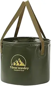 Kdjuope Folding Bucket Camping Bucket Practical Cleaning Tool Water Container Sink for Boating in Indoor Hiking