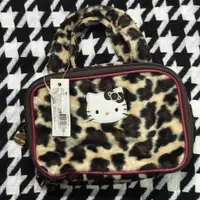 在飛比找蝦皮購物優惠-中古三麗鷗 kitty 手提包 kitty豹紋手提包 化妝包