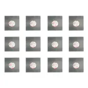 12PK Topchef Square Cake Board/Base Kitchen Baking Pastry Accessory Grey 35cm