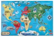 Melissa and Doug World Map 33 Piece Jigsaw Puzzle